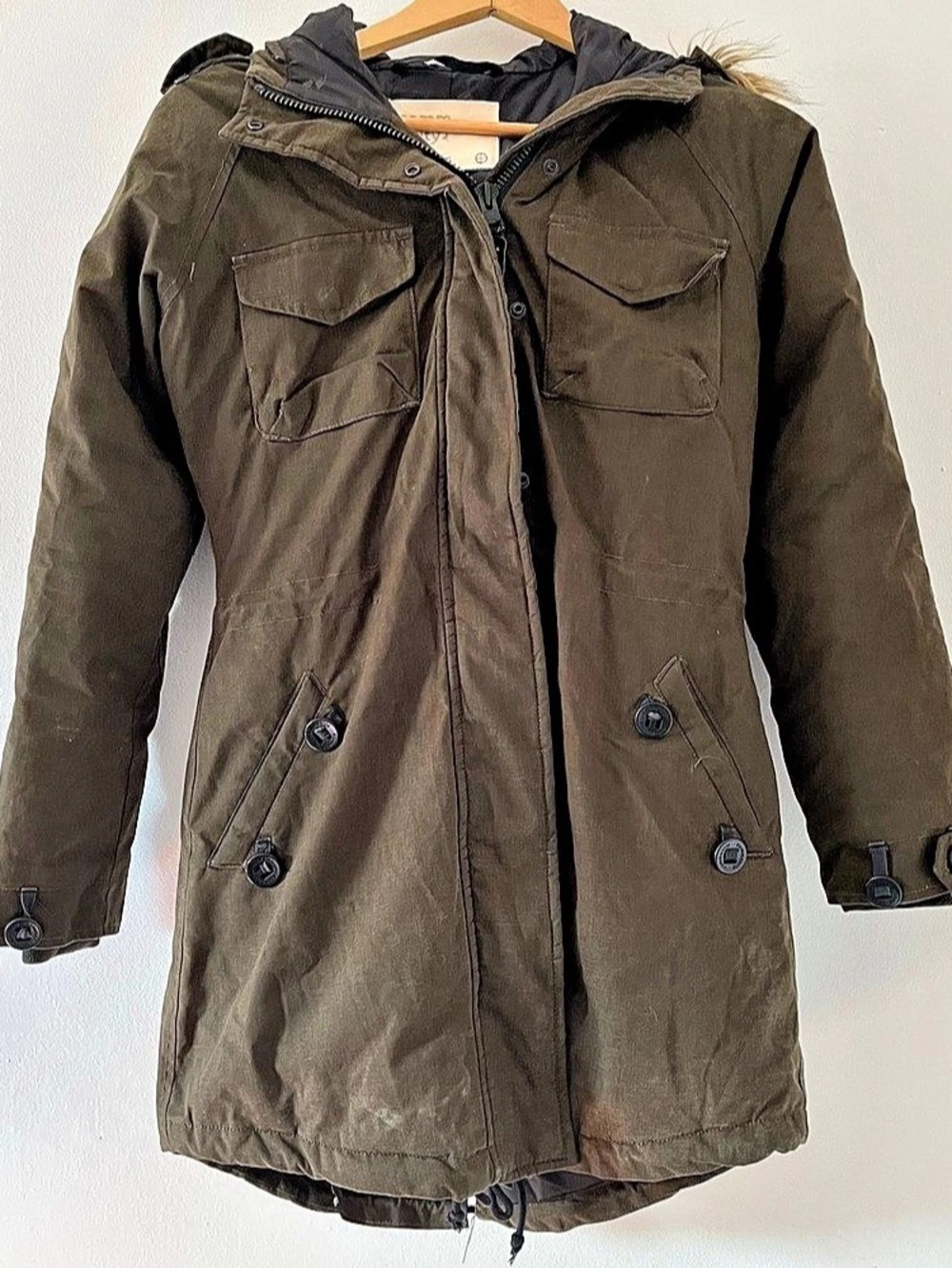 Aritzia Community Hemp Recycled Parka XS